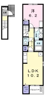 宮城県岩沼市吹上1【アパート】の間取り