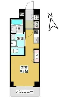 メルヴェーユ東八番丁【3階】の間取り