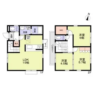 東京都足立区西新井栄町2【一戸建】の間取り