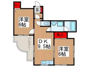 エスポワ-ル並木【4階】の間取り