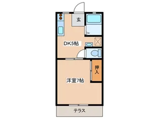 パ-ルシャト-【1階】の間取り