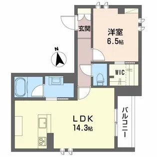クレアール土樋【3階】の間取り
