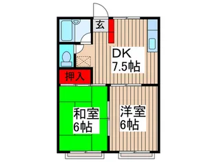 川田谷コ-ポ2【2階】の間取り