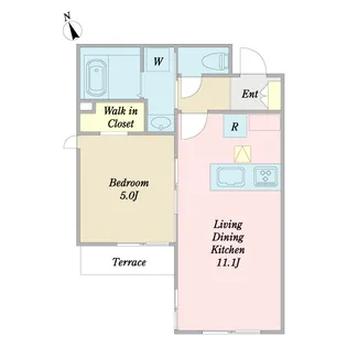 Wisteria仲町台【1階】の間取り