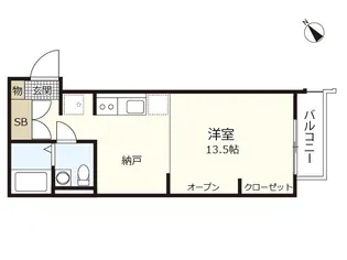 エタニティ八幡【3階】の間取り