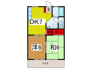 ガーデンパレス【1階】の間取り