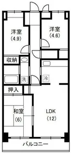 エルメゾン【1階】の間取り