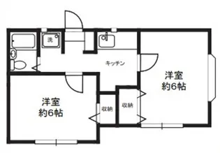 メゾンフルール【2階】の間取り