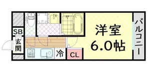 エスリード弁天町ポートヴィラ【10階】の間取り