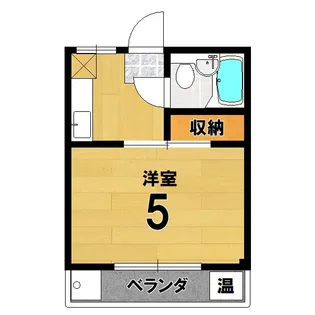 二軒茶屋マンション【3階】の間取り