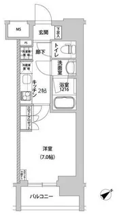 メトロステージ上野【2階】の間取り