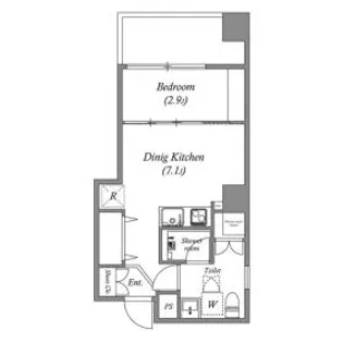 オーパスホームズ芝公園【4階】の間取り