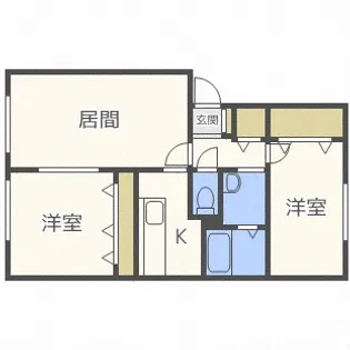 リヴェールM82【2階】の間取り
