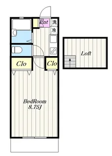 ハイツワールド【2階】の間取り