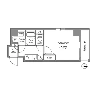 アドバンス京都デタンデュ【2階】の間取り