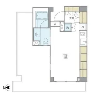 Brillia ist 白金高輪【11階】の間取り