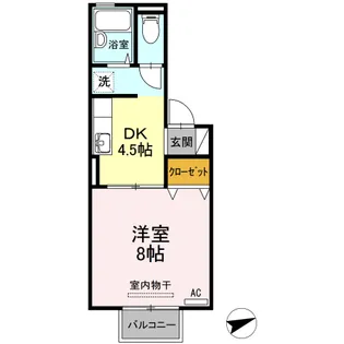 シャトル沖浜 C棟【1階】の間取り