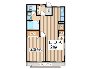 サンビ-チ美松【3階】の間取り