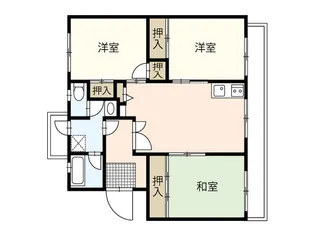 BAUHAUS皆賀【2階】の間取り