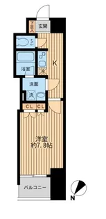 日本橋ファーストレジデンス【5階】の間取り