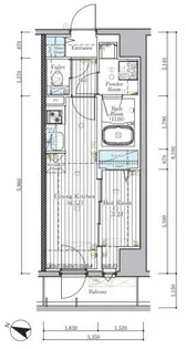 ミライズ横濱SOUTHレジデンス【7階】の間取り