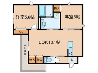 仮)武庫之荘東1丁目ヘーベルメゾン【3階】の間取り