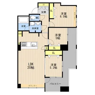 I.PROUD神水【3階】の間取り