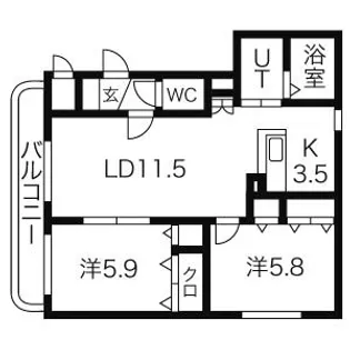 カサグランデN17【1階】の間取り