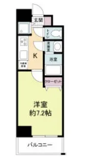 サムティ阿波座Lusso【10階】の間取り