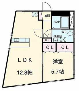 FRレジデンス大森町【4階】の間取り