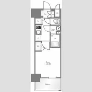 ララプレイス梅田西イルミナーレ【9階】の間取り