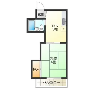 BS第10ハイツ【5階】の間取り