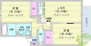 グレースコート弐番館【1階】の間取り
