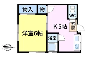 東海第6ハウス【1階】の間取り