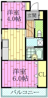 ラ・パイクスII【4階】の間取り