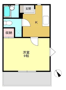 サンリベルテ大倉山【1階】の間取り