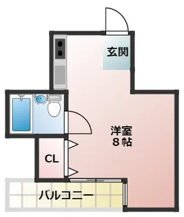 ハイツピアレス【2階】の間取り
