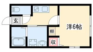 リープラス恵比須駅前【1階】の間取り