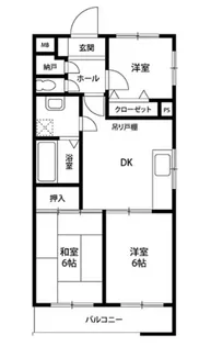 サンヒルズ東戸塚B棟【2階】の間取り