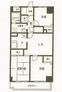 フォレスト城山【1階】の間取り