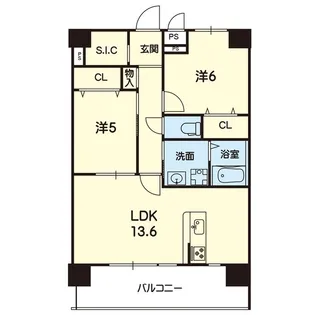 ライズ大津IV【12階】の間取り