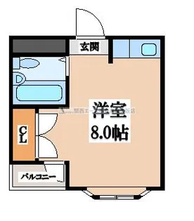 ナカダハウス【3階】の間取り
