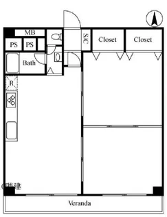 カーサ新宿【10階】の間取り