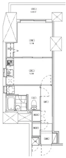ユニロイヤル西早稲田【2階】の間取り