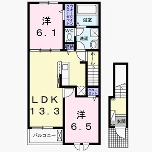 ルミ I【2階】の間取り