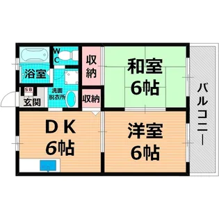 サンライフ鶴見【1階】の間取り