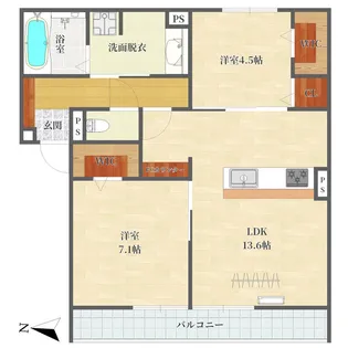 GRAMM桃山筑前【3階】の間取り
