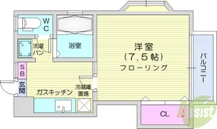シェ・モア【2階】の間取り