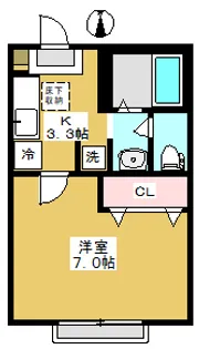 ベルハイム【1階】の間取り