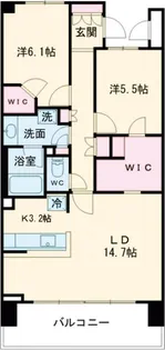 パストラルハイム萬代橋【5階】の間取り